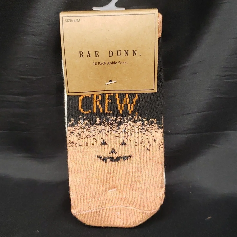Rae Dunn 10-pack Ankle Socks, Boo Crew Pack